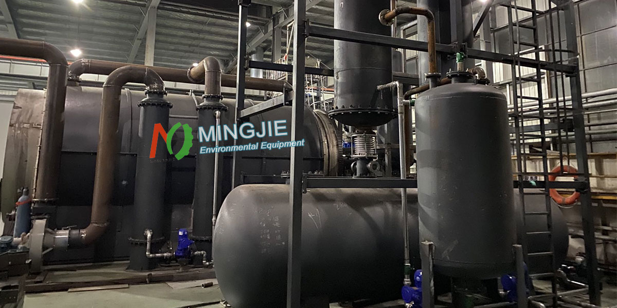 Oil sludge pyrolysis