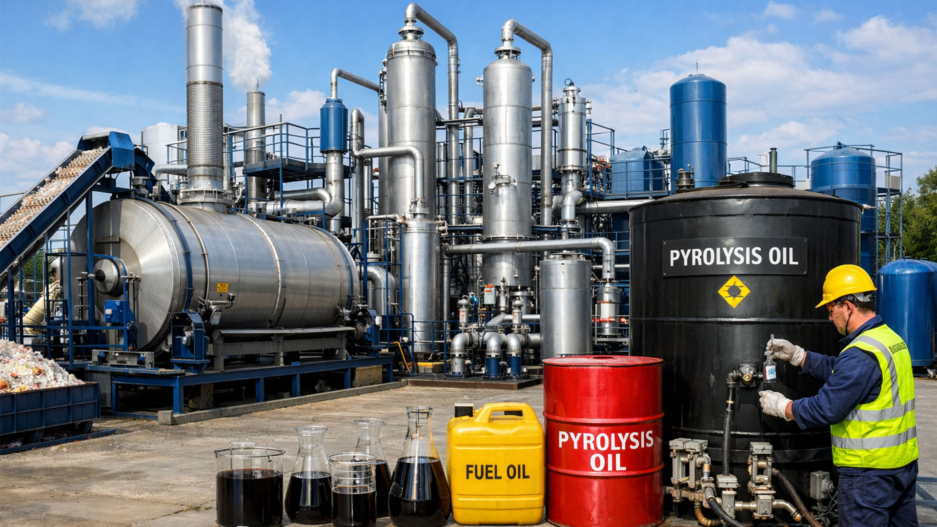 Plastic Pyrolysis To Fuel Oil Plant