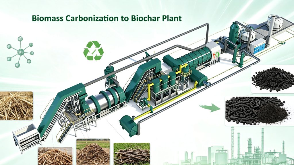 How to Achieve Continuous Conversion of Biomass to Biochar 1 Biomass Carbonization to Biochar Plant