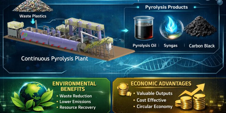 Continuous Plastic Pyrolysis Plant