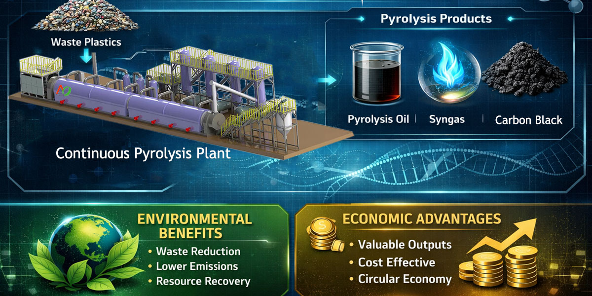 Continuous Plastic Pyrolysis Plant