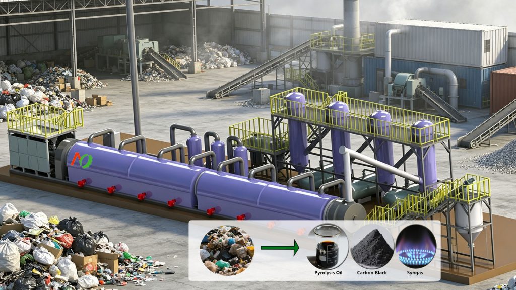 What is Plastic to Oil Plant? 3 Continuous Plastic Pyrolysis Plants