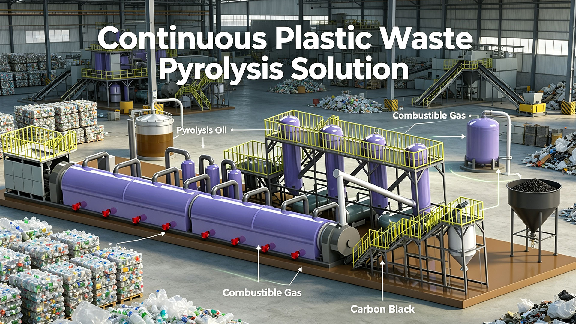 Continuous Plastic Waste Pyrolysis Solution for Vietnam