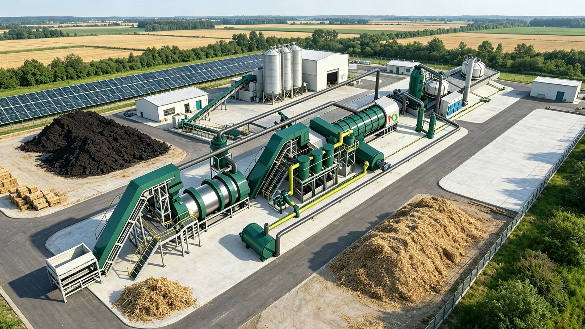 Pyrolysis Biomass to Biochar Plant for Carbon Removal