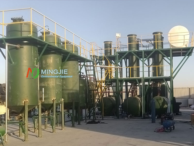 MJZ-20 Plastic Pyrolysis Oil Distillation Plant for Sale to Vietnam 6 MJZ-6 Waste Oil Distillation Plant