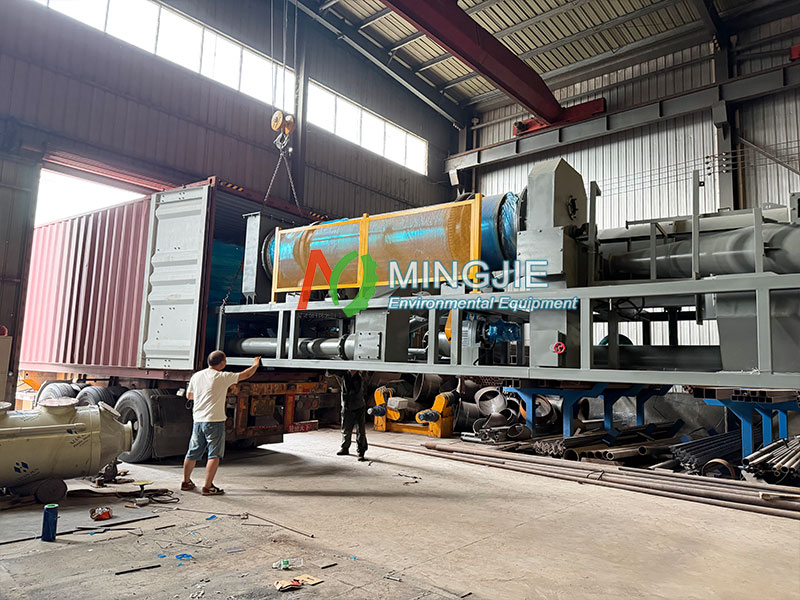 MJT-100 Small Biomass Pyrolysis Equipment for Sale to South Korea 3 Biomass Drying Equipment