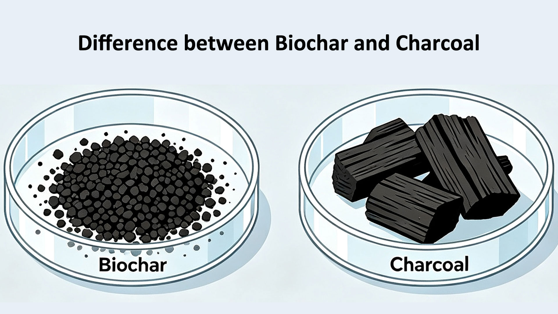 Difference between Biochar and Charcoal