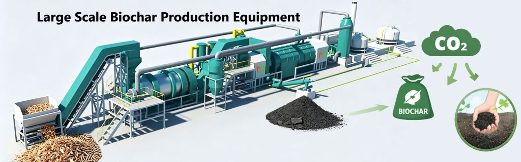 Large Scale Biochar Production Plant