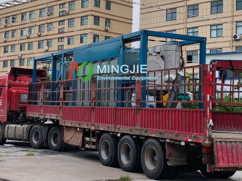MJT-100 Small Biomass Pyrolysis Equipment for Sale to South Korea 1 Small Biomass Pyrolysis Equipment for Sale