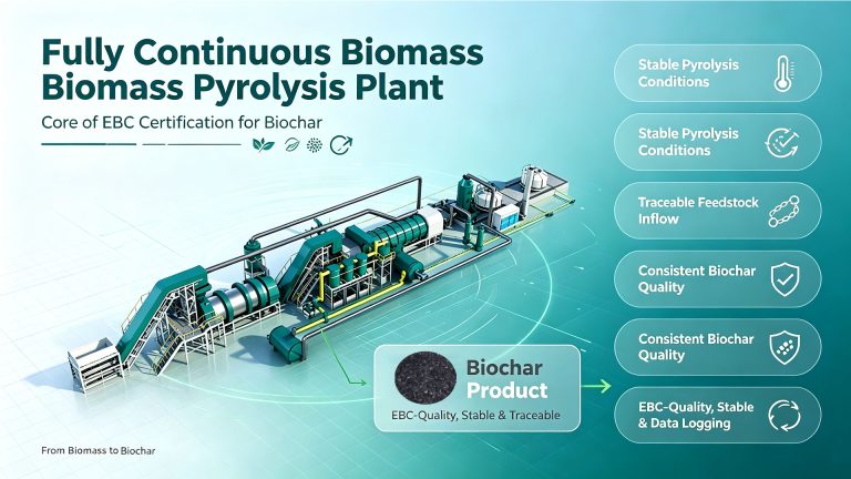 Fully Continuous Biomass Pyrolysis Plant