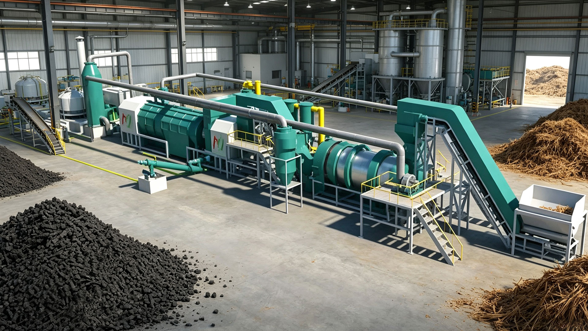 How to Produce Biochar from Palm Fiber Waste
