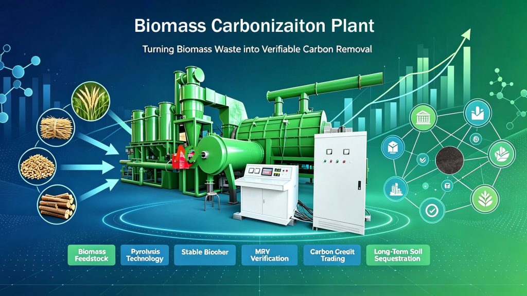 How Biochar Carbon Removal Market Drive Biochar Industry Transformation 1 Mingjie Biomass Carbonization Plant