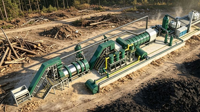 Pyrolysis of Forestry Biomass Waste Enables Biochar Carbon Removal