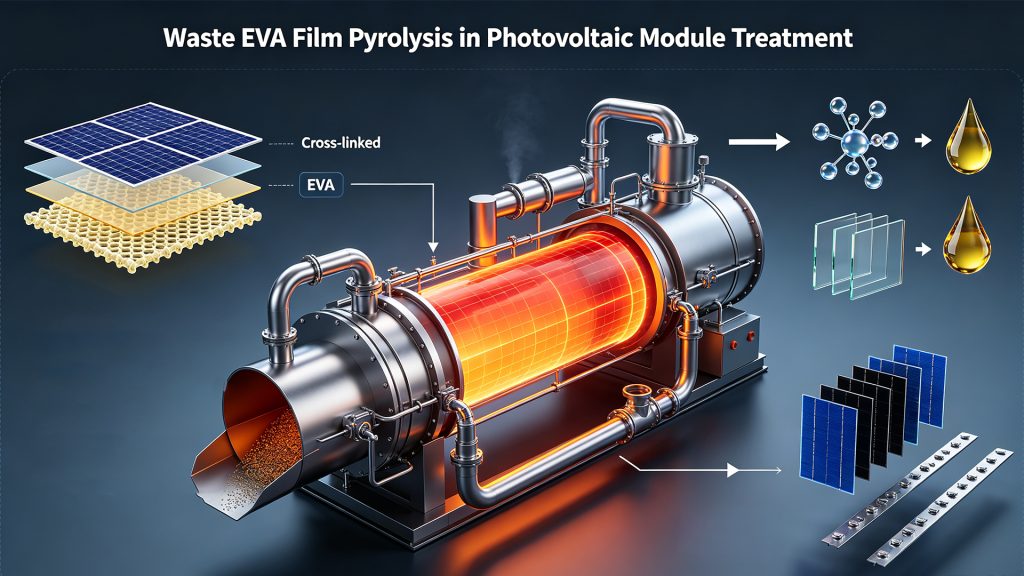 Waste EVA Film Pyrolysis in Photovoltaic Module Treatment