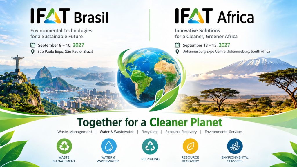 Exhibit at IFAT Brasil & Africa 2027: Advanced Environmental Technology for Waste Treatment 1 IFAT Brasil & IFAT Africa 2027