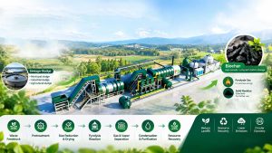 News 17 Sewage Sludge Pyrolysis Treatment Solution