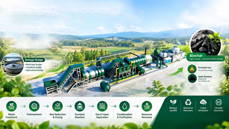 Sewage Sludge Pyrolysis Treatment Solution