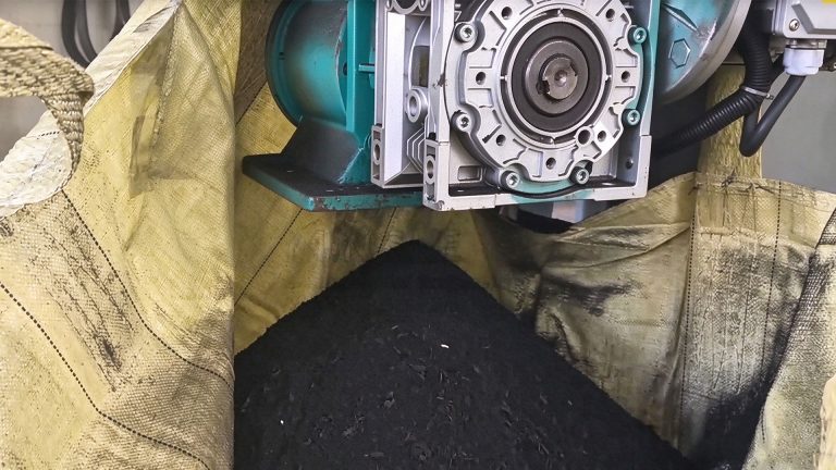 Small Biochar Machine Running