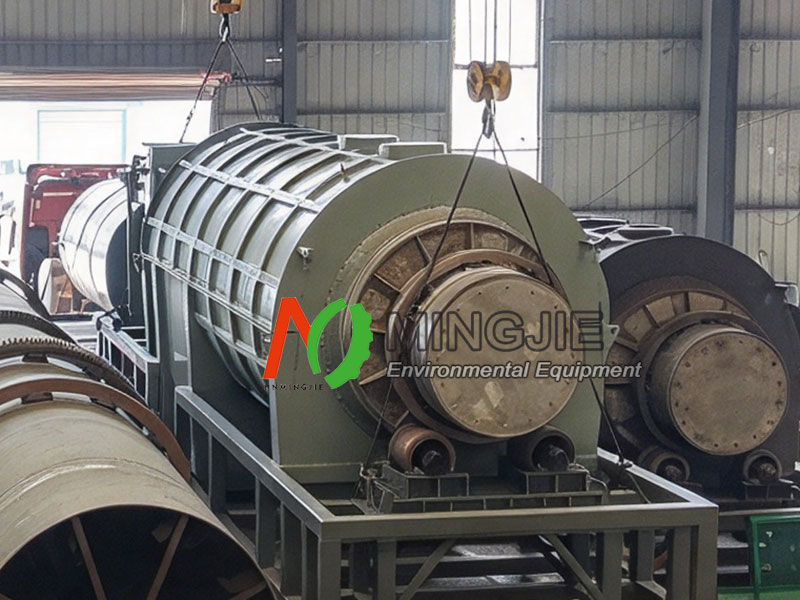 MJT-3000 Biomass Carbonization Plant for Sale to Thailand 3 Continuous Biomass Carbonization Reactor