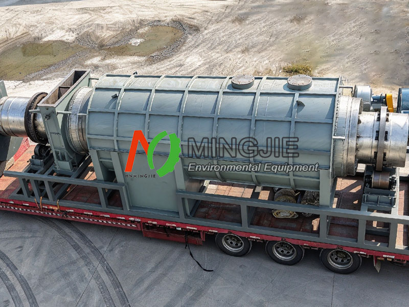 MJT-3000 Biomass Carbonization Plant for Sale to Thailand 1 Continuous Carbonization Reactor